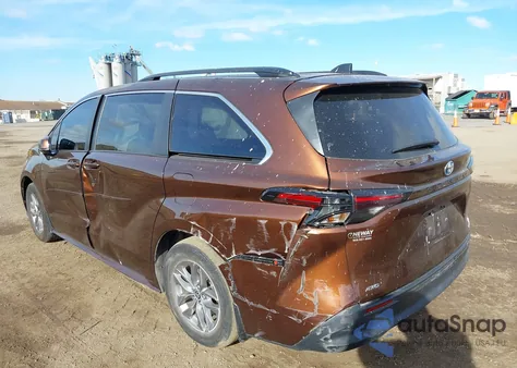 2023 Toyota Sienna Le из США, поврежденный, VIN 5TDKSKFC2PS074608